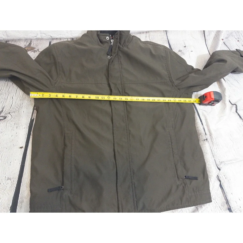 Marc New York Jacket Mens XXL‎ Brown Quilted Lined Full Zip Utility Coat